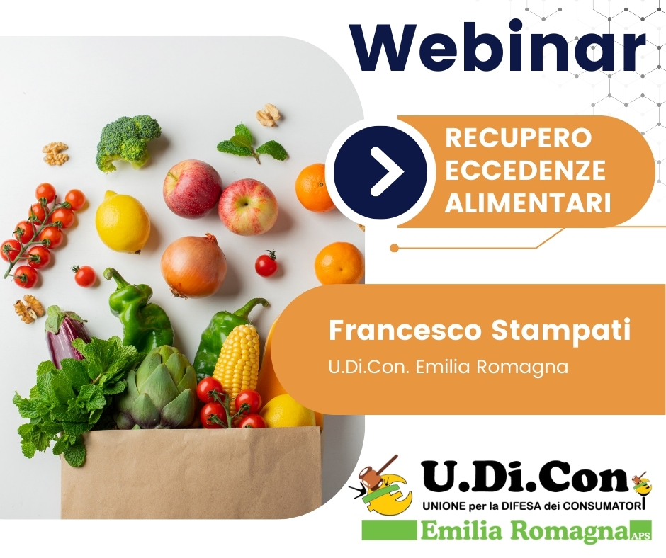 WEBINAR - Recupero eccedenze alimentari