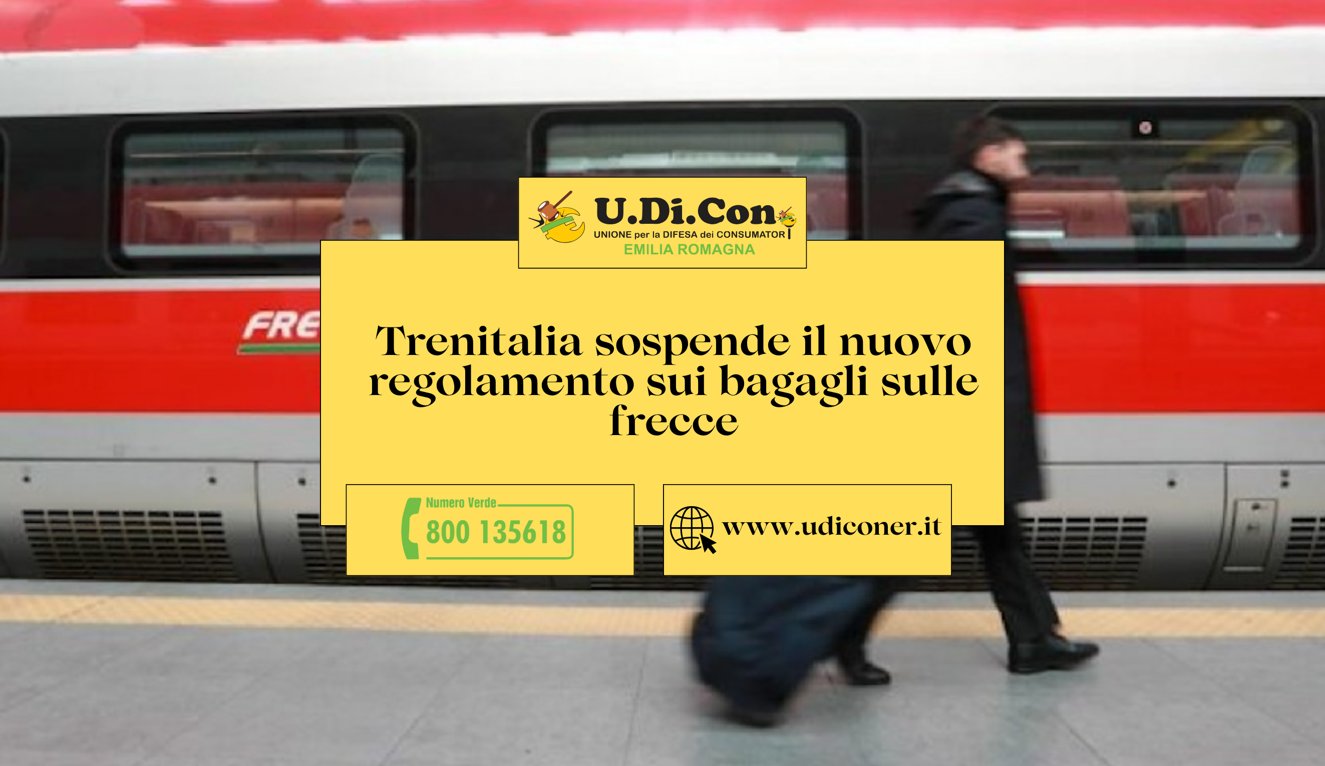 Trenitalia sospende il nuovo regolamento sui bagagli sulle frecce